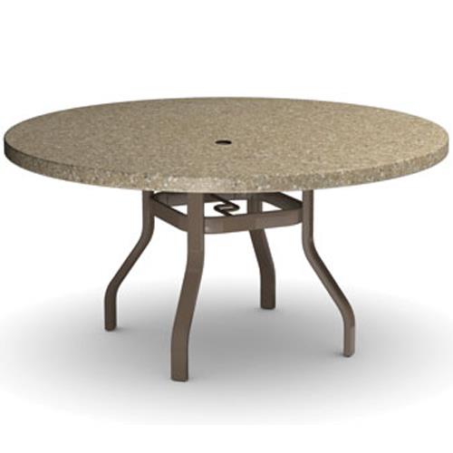 Round outdoor table online with umbrella hole
